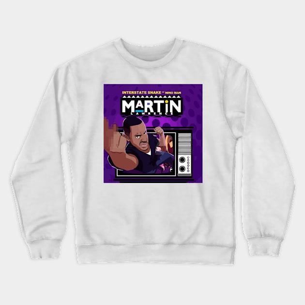 Wassup Like Martin Crewneck Sweatshirt by komplenan